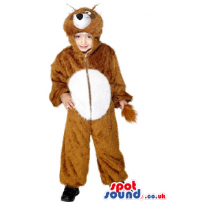 Cute Halloween Brown Bear Children Size Plush Costume Disguise