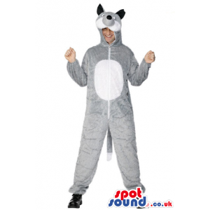 Awesome Grey Raccoon Adult Size Costume Or Plush Mascot -