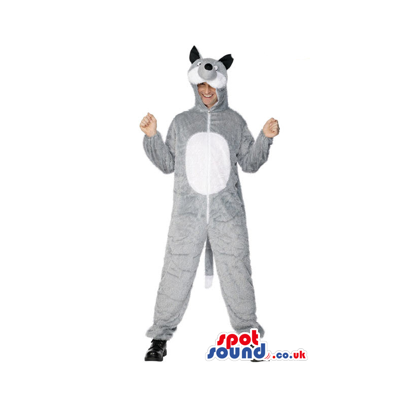 Awesome Grey Raccoon Adult Size Costume Or Plush Mascot -