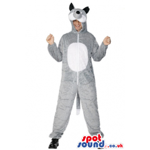 Awesome Grey Raccoon Adult Size Costume Or Plush Mascot -