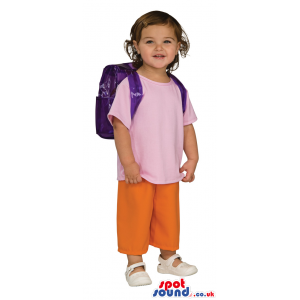 Cute Dora The Explorer Children Size Costume Disguise - Custom