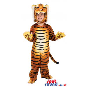 Cute Tiger Animal Children Size Costume Or Disguise - Custom