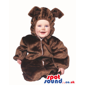 Cute Halloween Brown Rabbit Baby Child Size Costume Disguise -