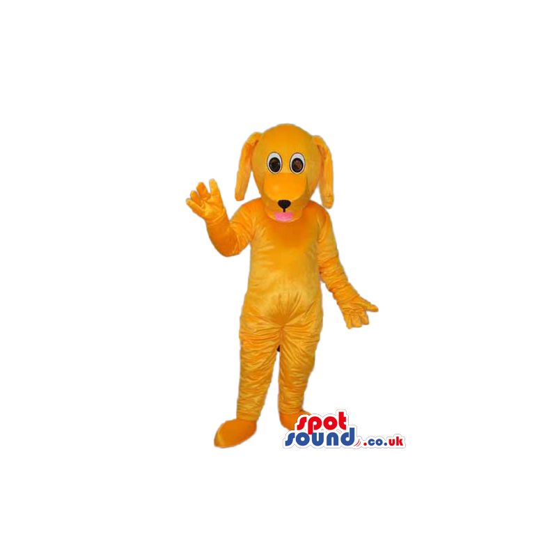 Cute Orange Fantasy Dog Plush Mascot With Long Ears - Custom