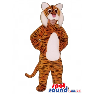 Cool Orange Tiger Children Size Costume Or Disguise - Custom