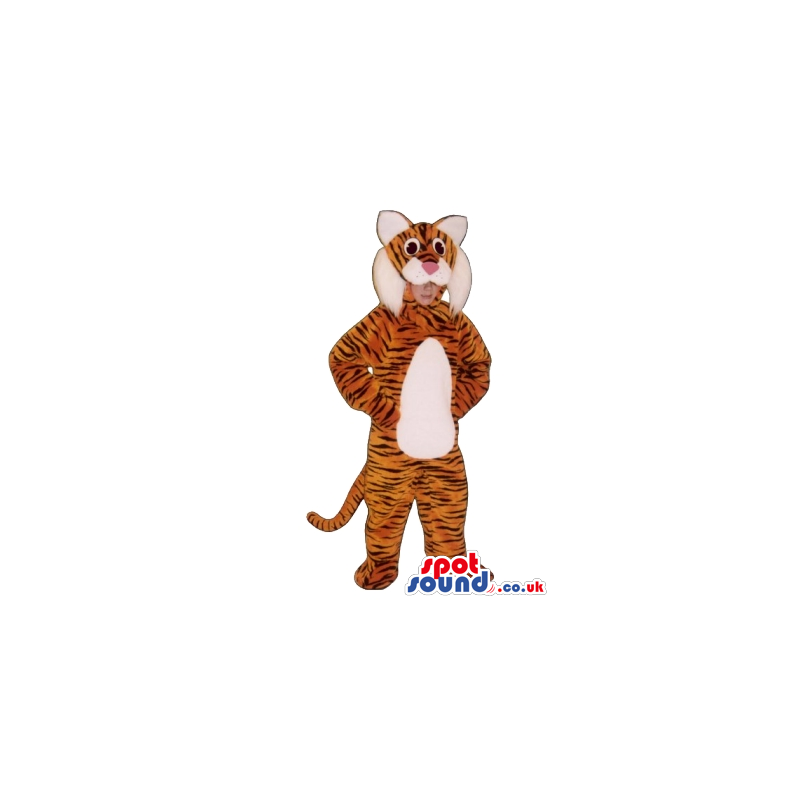 Cool Orange Tiger Children Size Costume Or Disguise - Custom
