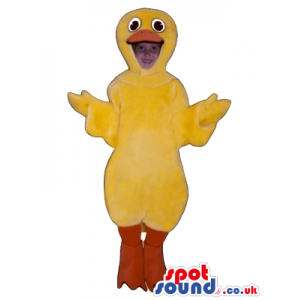 Yellow Chicken Children Size Plush Costume Or Disguise - Custom