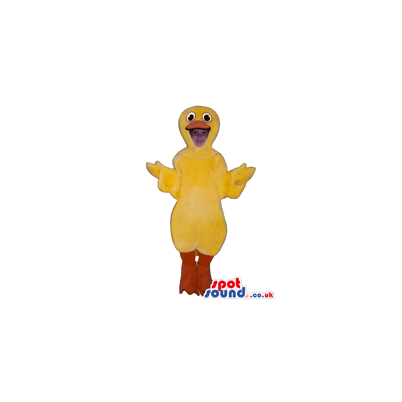Yellow Chicken Children Size Plush Costume Or Disguise - Custom