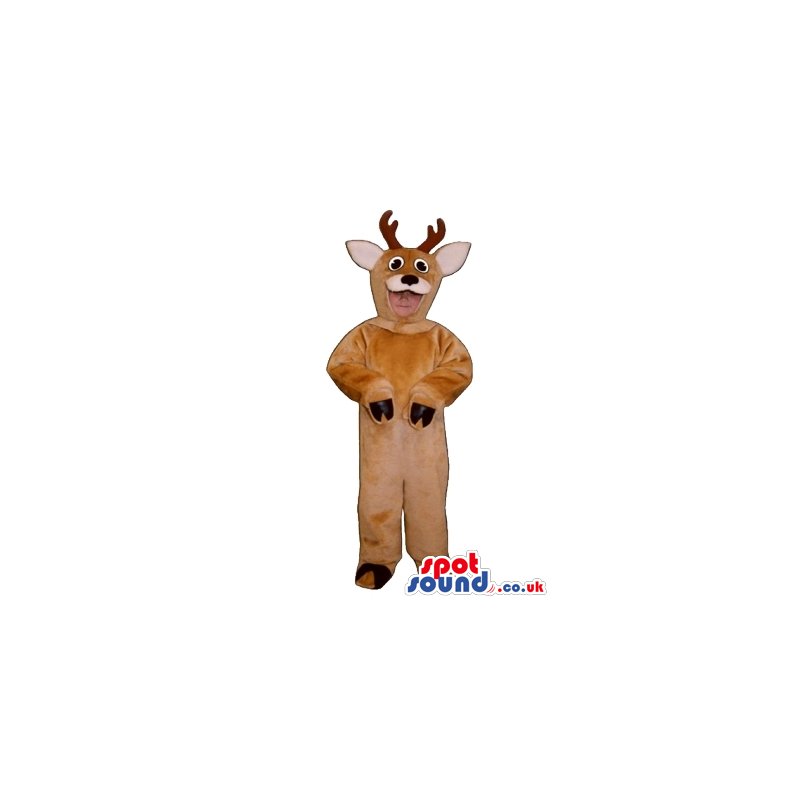 Cute Brown Deer Children Size Plush Costume Or Disguise -