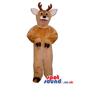 Cute Brown Deer Children Size Plush Costume Or Disguise -