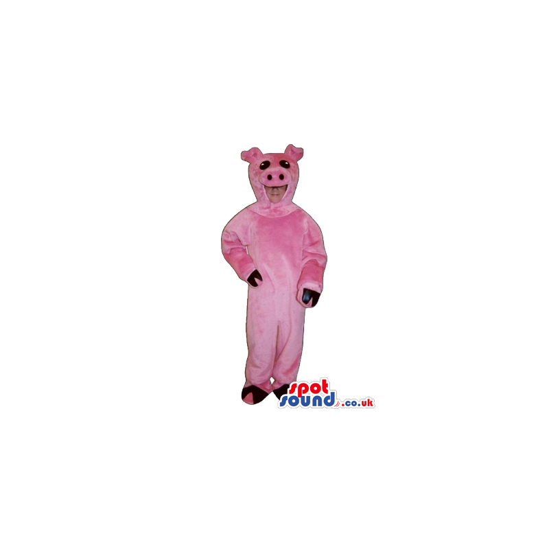 Cute Pink Pig Children Size Plush Costume Or Disguise - Custom