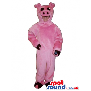 Cute Pink Pig Children Size Plush Costume Or Disguise - Custom
