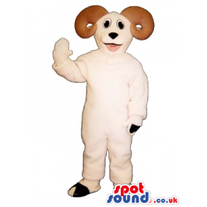 White Goat Children Size Plush Costume Or Disguise - Custom