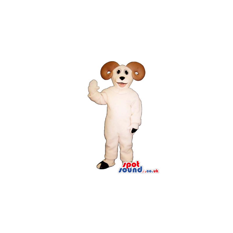 White Goat Children Size Plush Costume Or Disguise - Custom