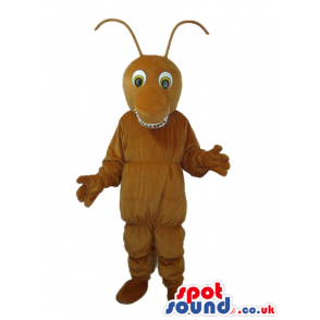 Brown Ant Bug Plush Mascot With A Funny Smile And Eyes - Custom