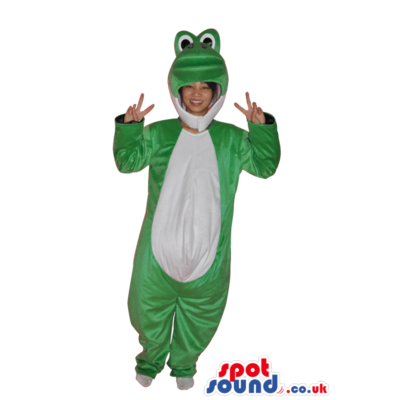 Green And White Frog Adult Size Costume Disguise - Custom