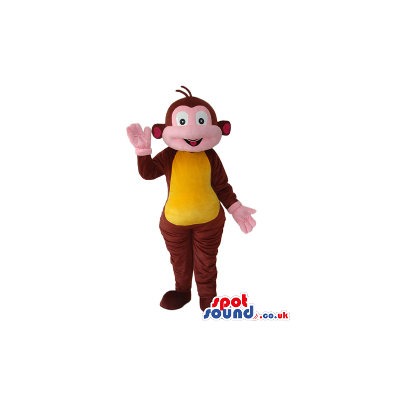 Brown Monkey Animal Mascot From Dora The Explorer Cartoon -