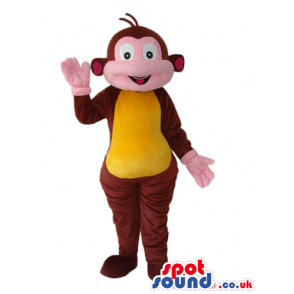 Brown Monkey Animal Mascot From Dora The Explorer Cartoon -