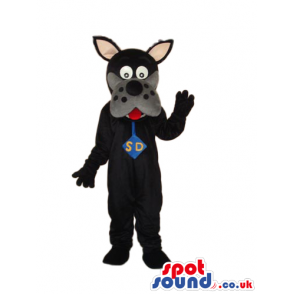 Black Scooby-Doo Dog Cartoon Character Plush Mascot - Custom