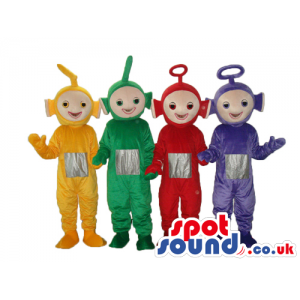 Five Popular Teletubbies Plush Mascots In Four Colors. - Custom