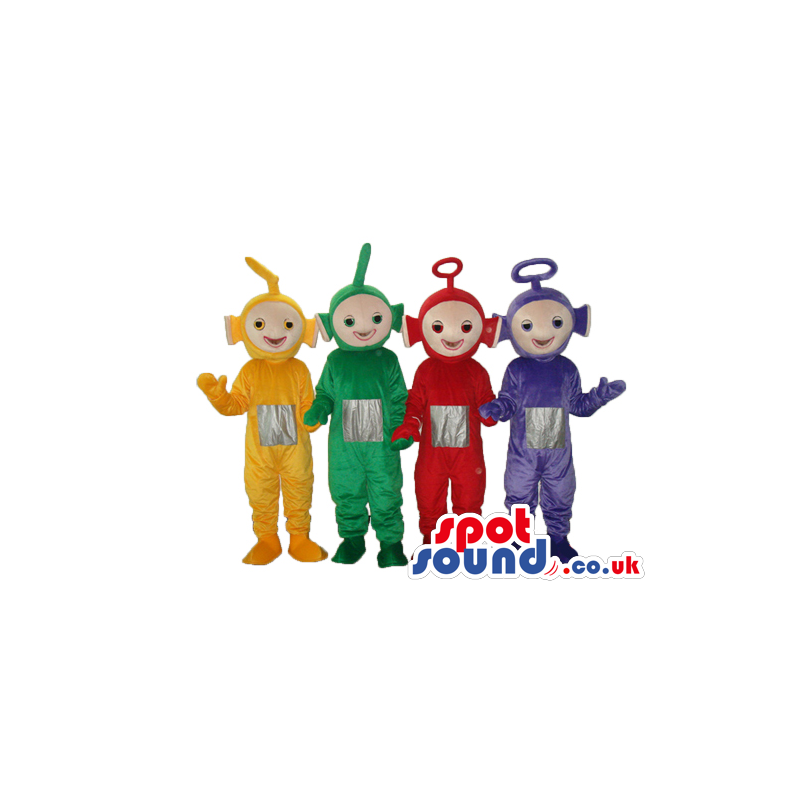 Five Popular Teletubbies Plush Mascots In Four Colors. - Custom