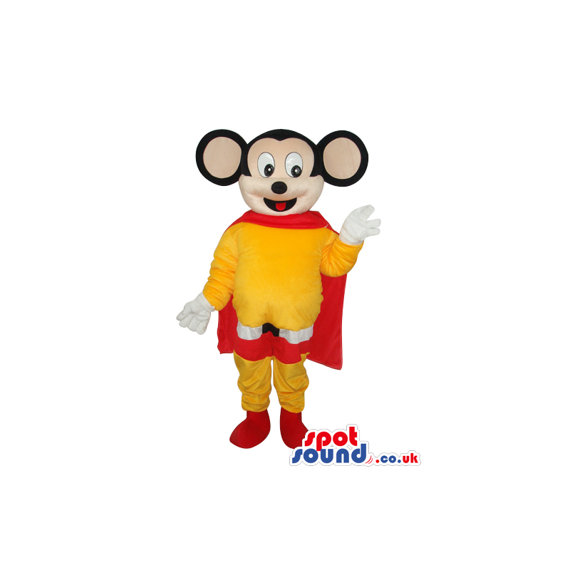 Cute Popular Mighty Mouse Cartoon Character Super Hero Mascot -