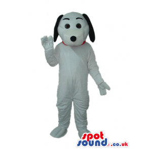 White Dog Plush Mascot Like Snoopy Cartoon Character - Custom
