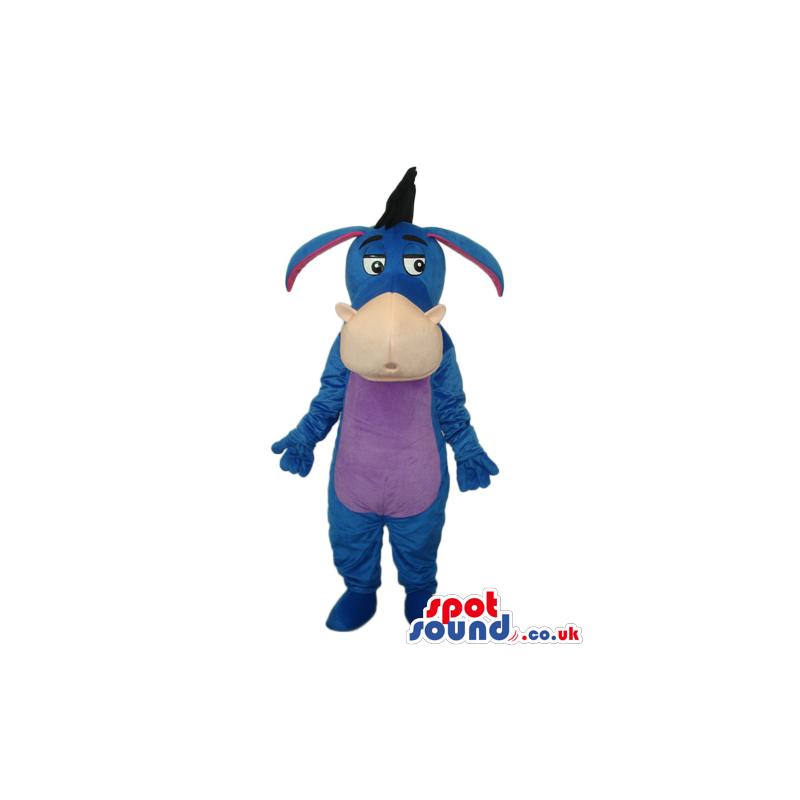 Winnie The Pooh Blue Donkey Cartoon Character Mascot - Custom