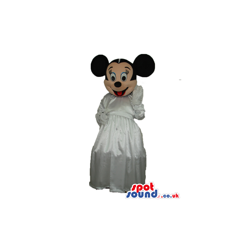 Minnie Mouse Disney Character Mascot In A Wedding Dress -