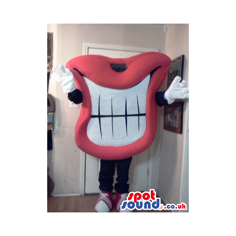 Amazing Big Funny Red Lips And Teeth Plush Mascot - Custom