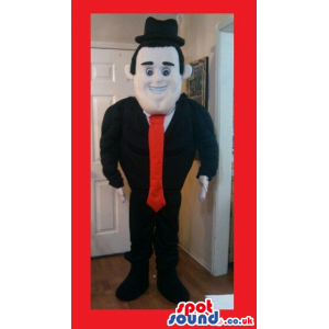 Funny Elegant Business Man With A Red Tie Plush Mascot - Custom