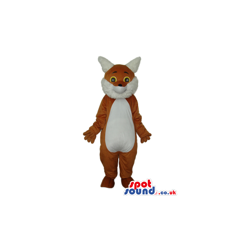 Fantasy Brown Fox Plush Mascot With A White Belly - Custom