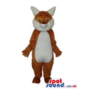 Fantasy Brown Fox Plush Mascot With A White Belly - Custom