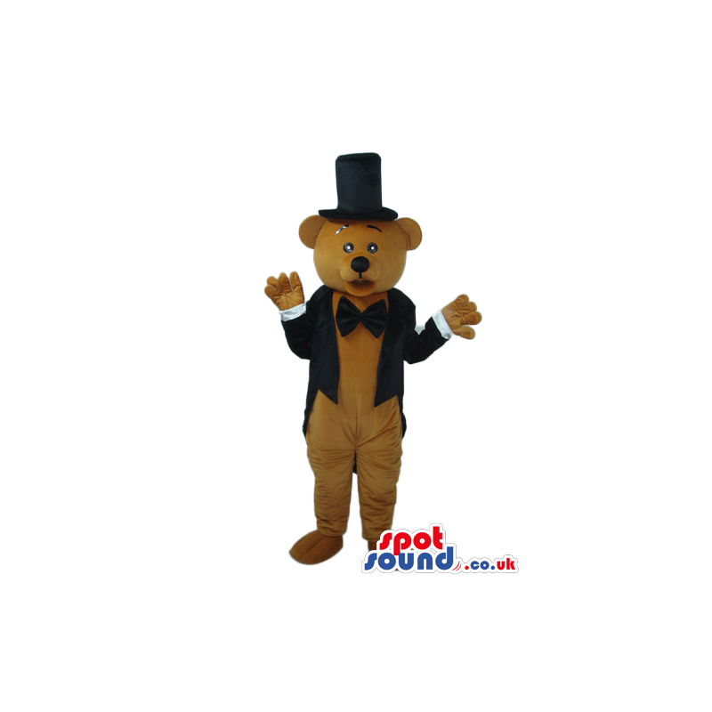 Buy Mascots Costumes in UK - Brown Teddy Bear Animal Plush Mascot Wearing A  Tuxedo Sizes L (175-180CM)