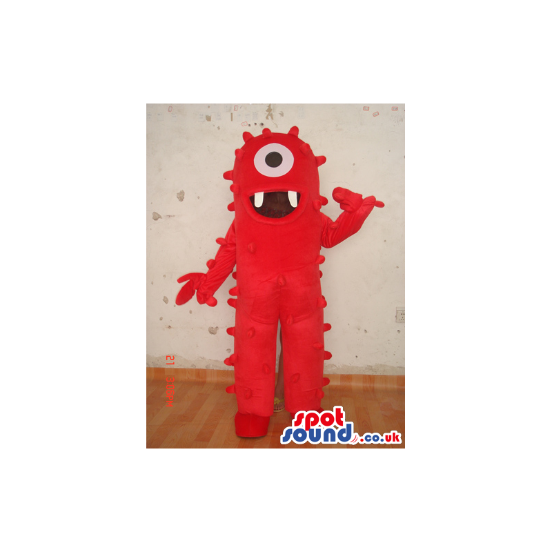 Red One-Eyed Yo Gabba Gabba Character Plush Mascot - Custom