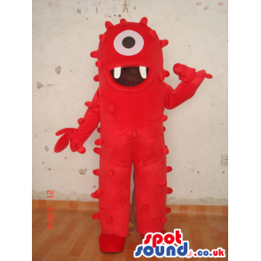 Red One-Eyed Yo Gabba Gabba Character Plush Mascot - Custom