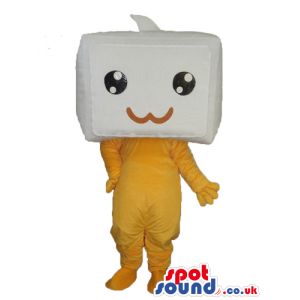 Cute Kawaiii Japan Marshmallow Box Head Plush Mascot - Custom