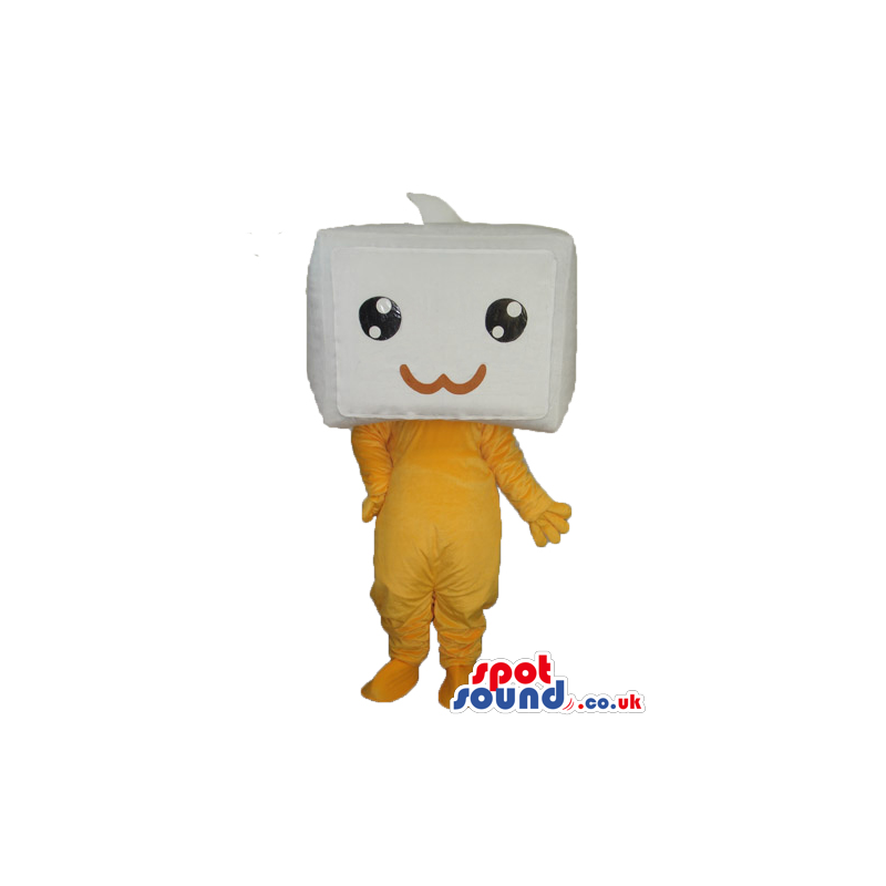 Cute Kawaiii Japan Marshmallow Box Head Plush Mascot - Custom