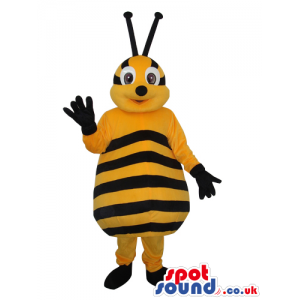 Cute Bee Insect Plush Mascot With Funny Round Big Belly -