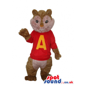 Alvin It Chipmunk Popular Movie Character Alike Mascot - Custom