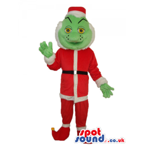 The Gringe Cartoon Character Plush Mascot In Santa Claus -