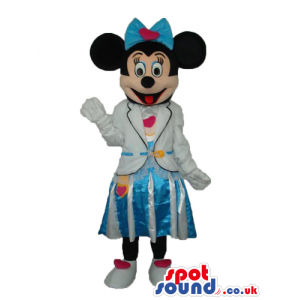 Minnie Mouse Disney Mascot Wearing Flight Attendant Mascot -