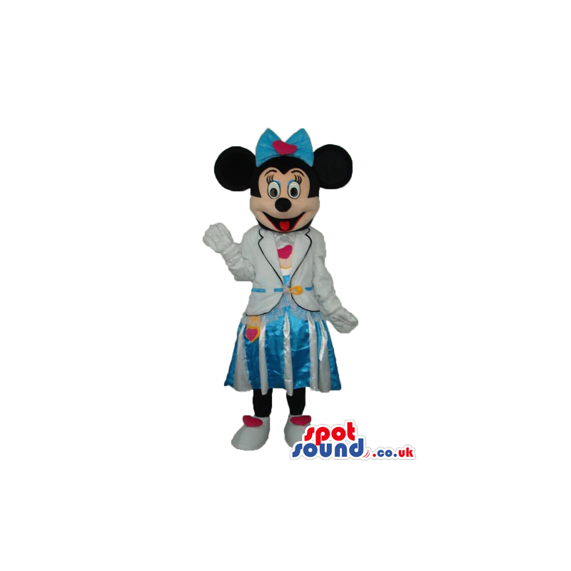 Minnie Mouse Disney Mascot Wearing Flight Attendant Mascot -