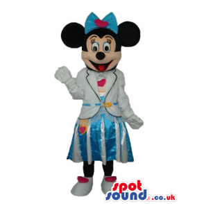 Minnie Mouse Disney Mascot Wearing Flight Attendant Mascot -