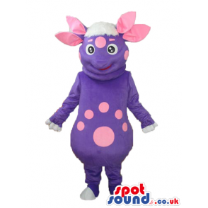 Purple And Pink Customizable Fantasy Dragon Plush Mascot -