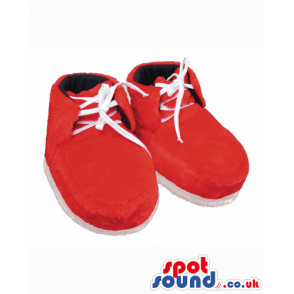 Best Quality Washable Red And White Shoes For Any Mascots -