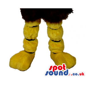 Best Quality Washable Yellow Plush Legs For Bird Mascots -