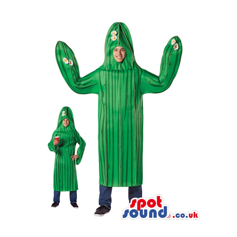 Green Cactus Plant Adult Size Costume Or Disguise - Custom