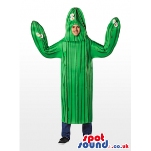 Green Cactus Plant Adult Size Costume Or Disguise - Custom