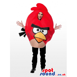 Cute Red Angry Birds Character Adult Size Costume. - Custom